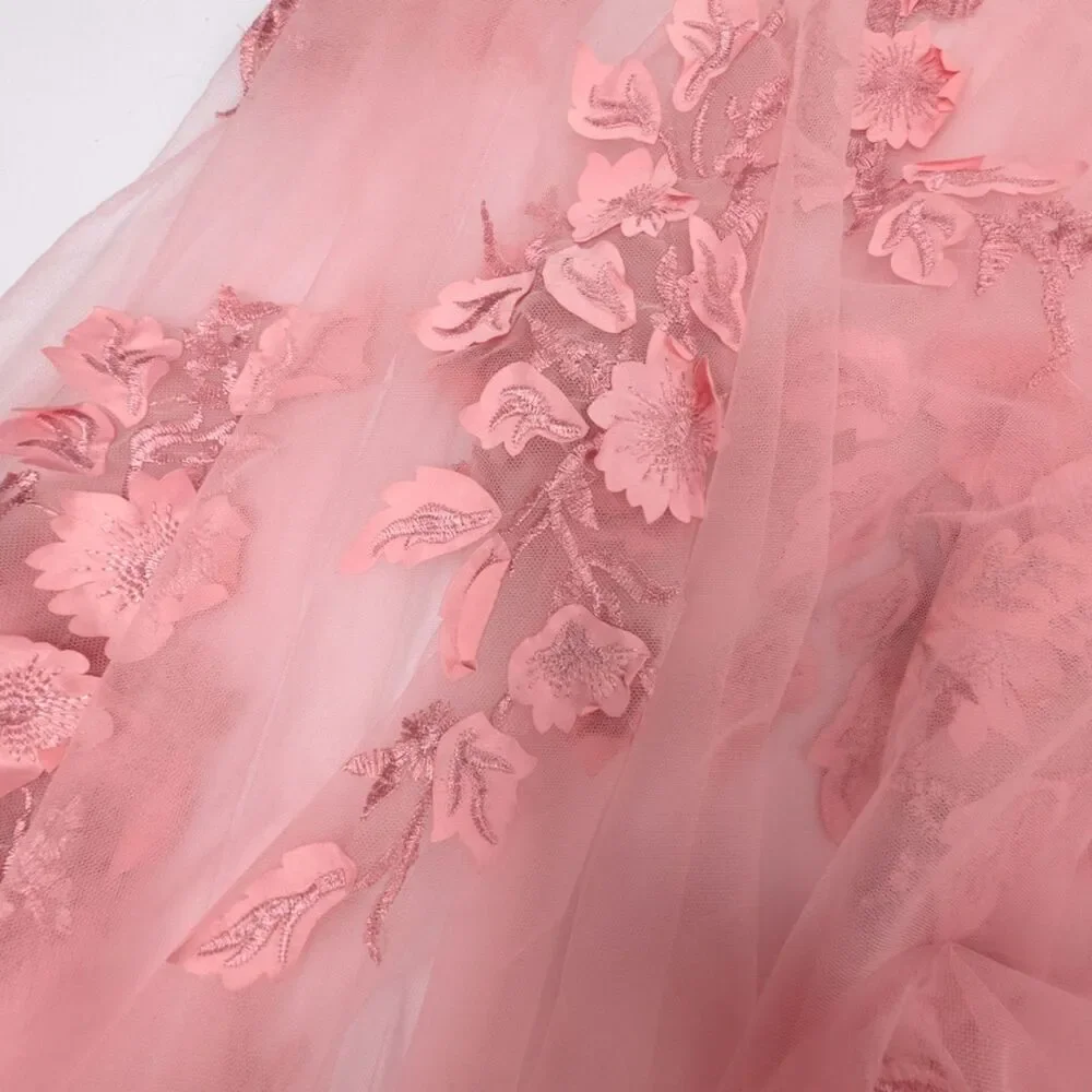 JOVANI 02845 Floral Applique Embellished Corset Gown Pink Romantic Pageant HOCO - Picture 10 of 14